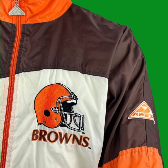 VTG NFL Apex One Pro Line Stitched Cleveland Browns Windbreaker - Picture 4 of 10